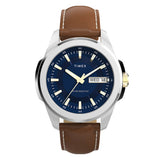 Timex Essex Avenue Day-Date 45mm Blue Dial Men's Watch TW2Y38100