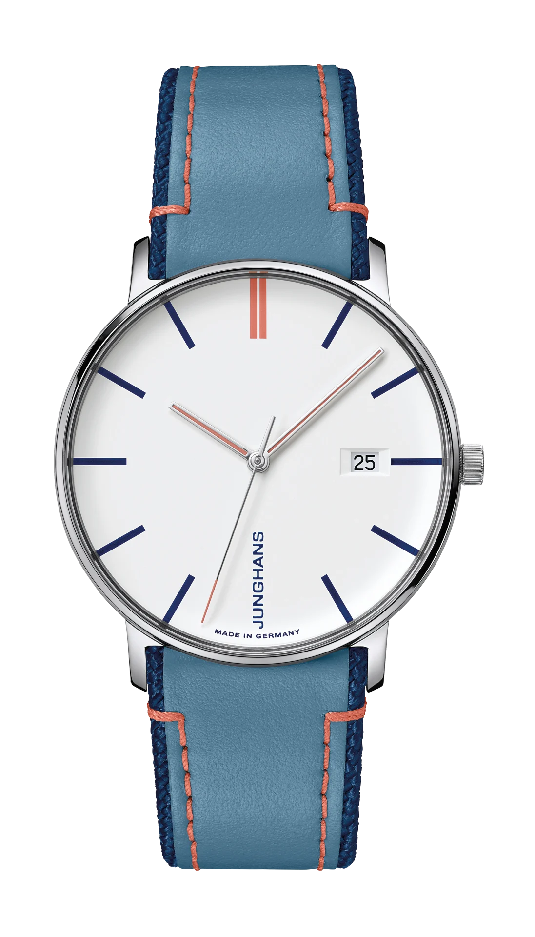 Junghans FORM Quarz 39.9mm White Dial Men's Watch 41/4481.00