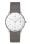 Junghans Max Bill Mega Solar 38mm Matt White Dial Women's Watch 59/2021.02