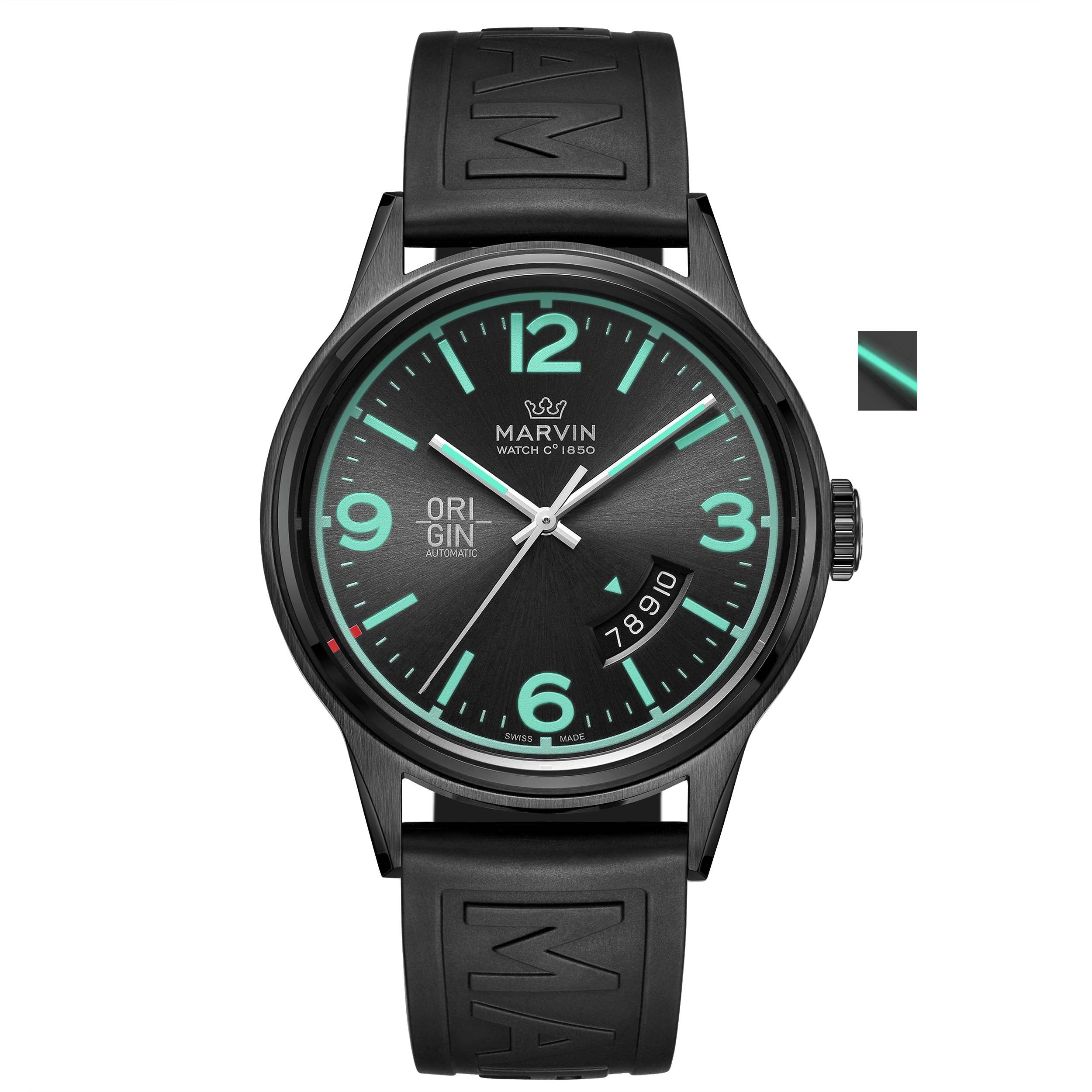 Marvin Origin 44mm Black Dial Men's Watch M108.24.43.94