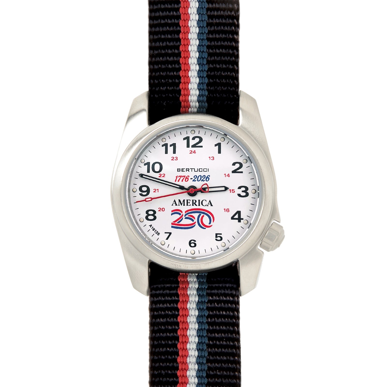 Bertucci A-1S America 250 36mm White (Gloss) Dial Men's Watch 10025