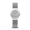 BERING Classic Polished Silver 26mm Silver Stardust Dial Women's Watch 10126-0003