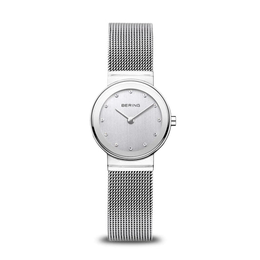 BERING Classic Polished Silver 26mm Silver Dial Women's Watch 10126-000
