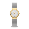 BERING Classic Polished Gold 26mm Silver Dial Women's Watch 10126-001
