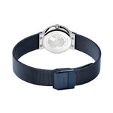 BERING Classic Polished Silver 26mm Blue Mother of Pearl Women's Watch 10126-307