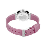 BERING Classic Polished Silver 29mm Pink Sunray Dial Women's Watch 10129-909
