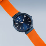 BERING Classic Polished Blue 41mm Blue Dial Women's Watch 10141-397