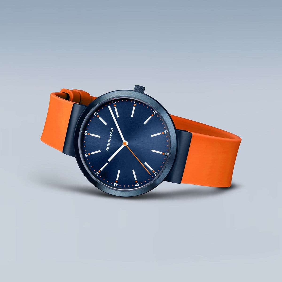 BERING Classic Polished Blue 41mm Blue Dial Women's Watch 10141-397