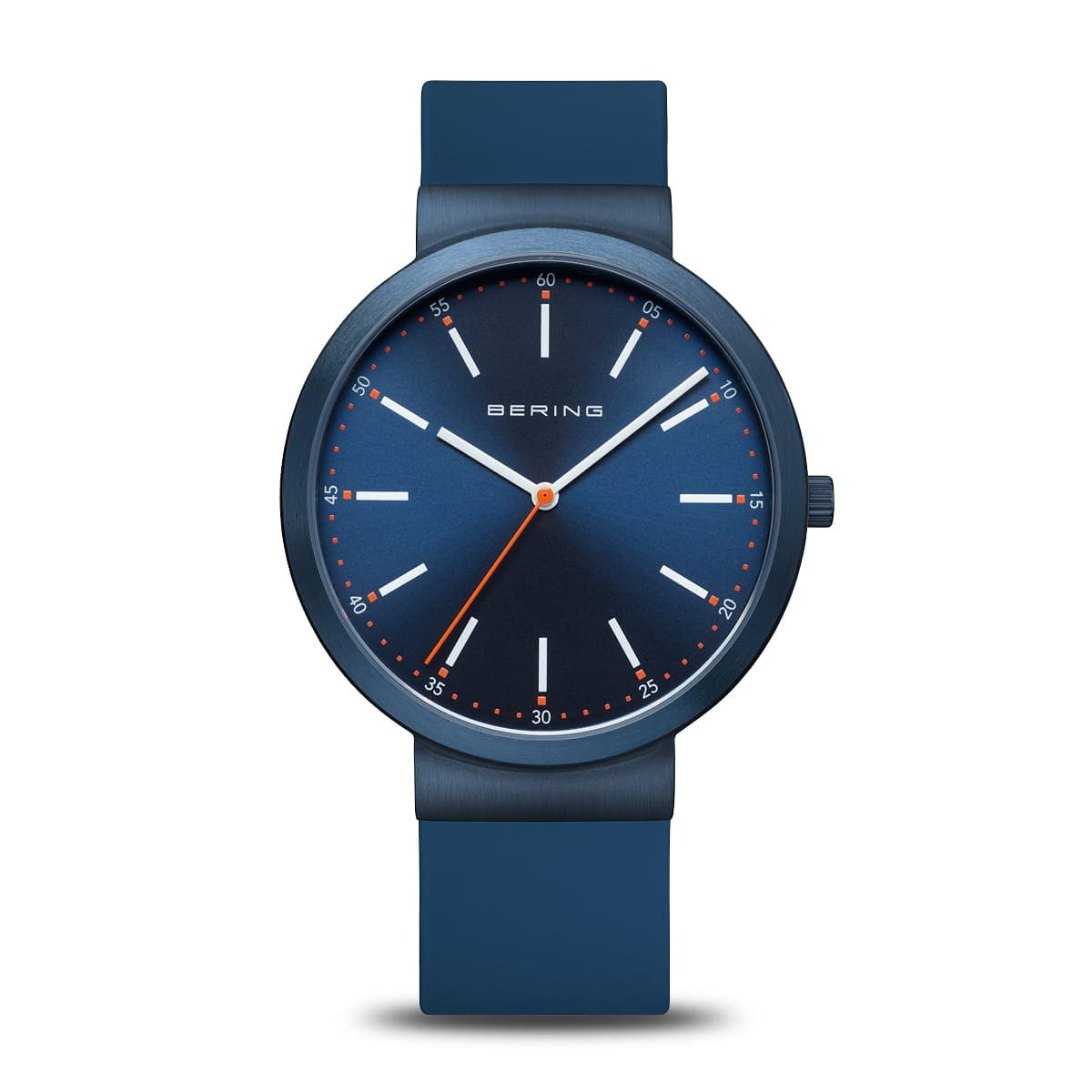 BERING Classic Polished Blue 41mm Blue Dial Women's Watch 10141-397