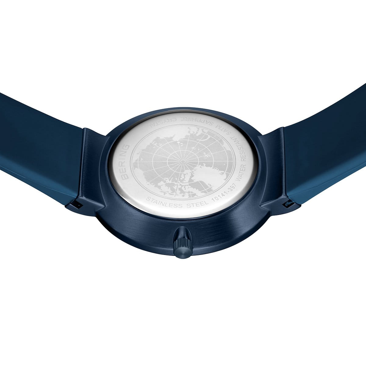 BERING Classic Polished Blue 41mm Blue Dial Women's Watch 10141-397