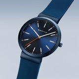 BERING Classic Polished Blue 41mm Blue Dial Women's Watch 10141-397
