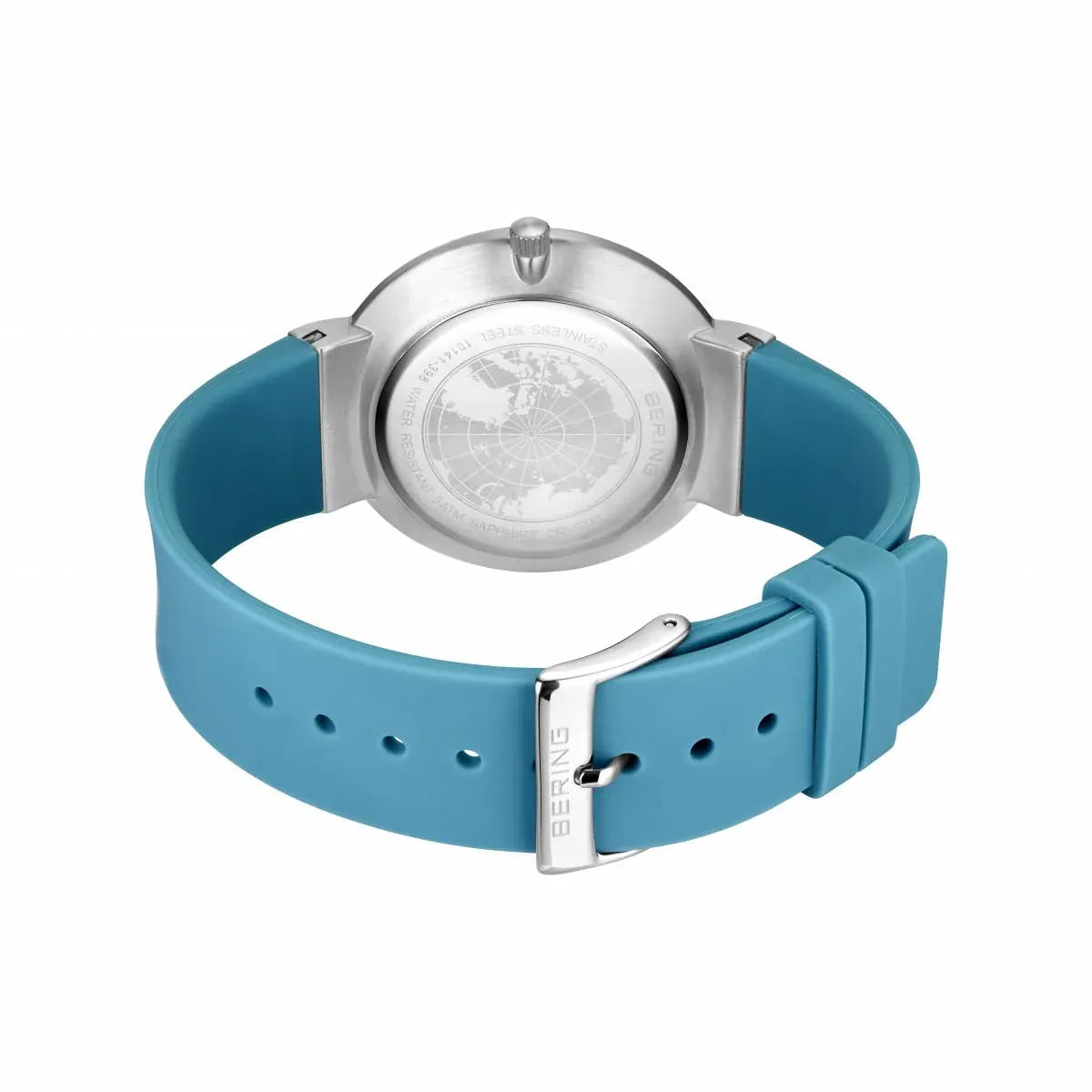 BERING Classic Polished Blue 41mm Blue Dial Women's Watch 10141-398