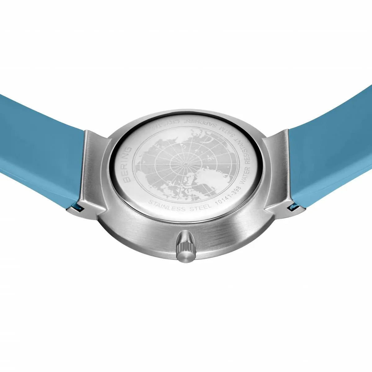 BERING Classic Polished Blue 41mm Blue Dial Women's Watch 10141-398