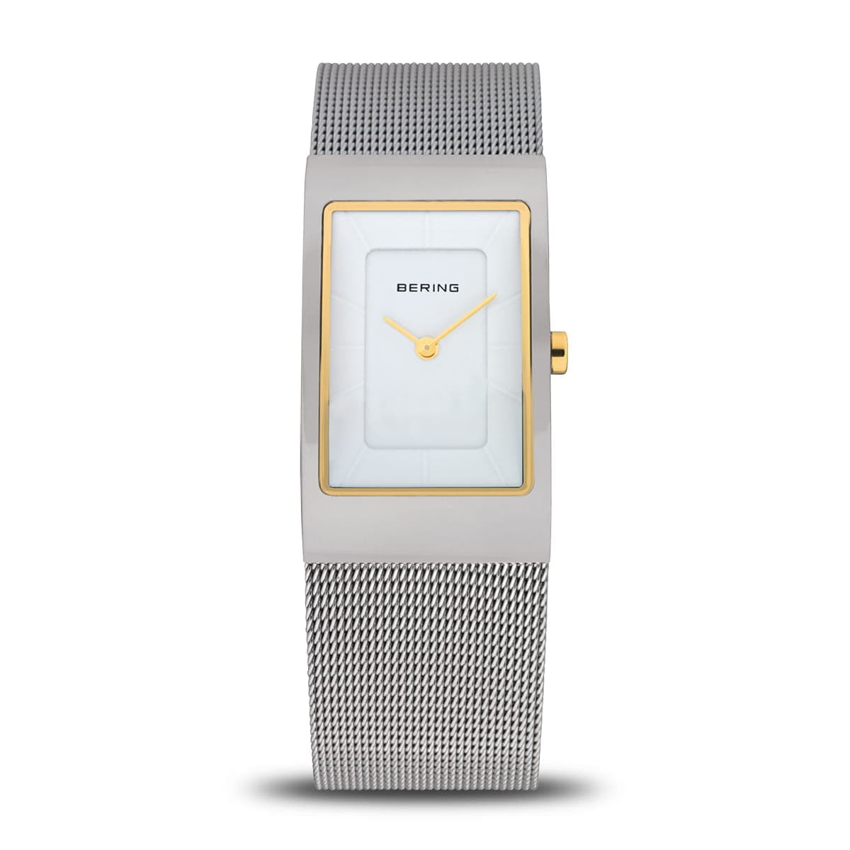 BERING Classic Polished Silver 22mm White Dial Women's Watch 10222-010-S