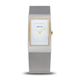 BERING Classic Polished Silver 22mm White Dial Women's Watch 10222-010-S