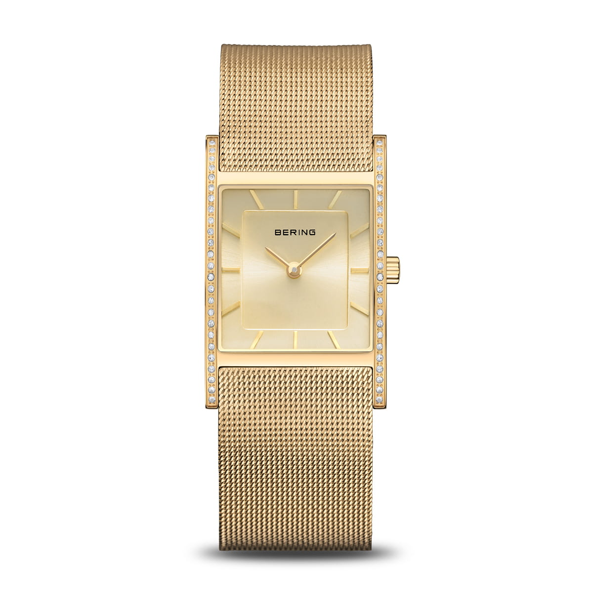 BERING Classic Polished Gold 26mm Gold Sunray Dial Women's Watch 10426-333-S
