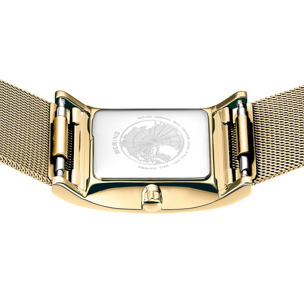 BERING Classic Polished Gold 26mm Gold Sunray Dial Women's Watch 10426-333-S