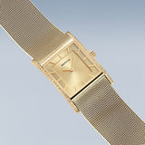 BERING Classic Polished Gold 26mm Gold Sunray Dial Women's Watch 10426-333-S