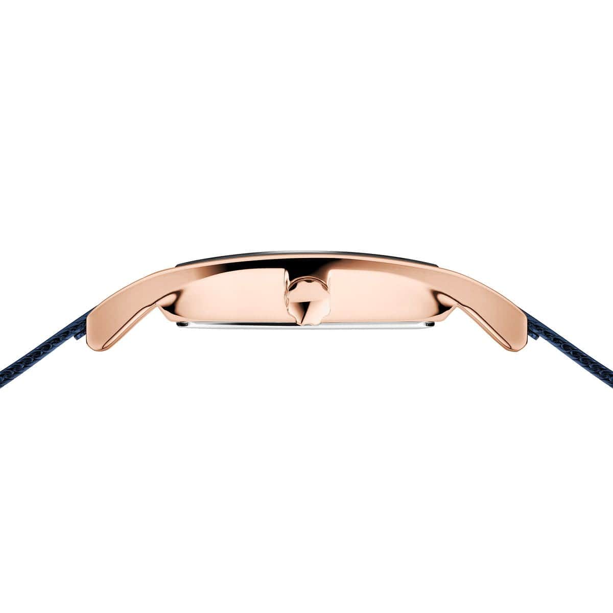 BERING Classic Polished Rose Gold 26mm Blue Mother of Pearl Dial Women's Watch 10426-367-S