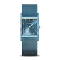 BERING Classic Polished Blue 26mm Blue Sunray Dial Women's Watch 10426-398-S