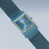 BERING Classic Polished Blue 26mm Blue Sunray Dial Women's Watch 10426-398-S