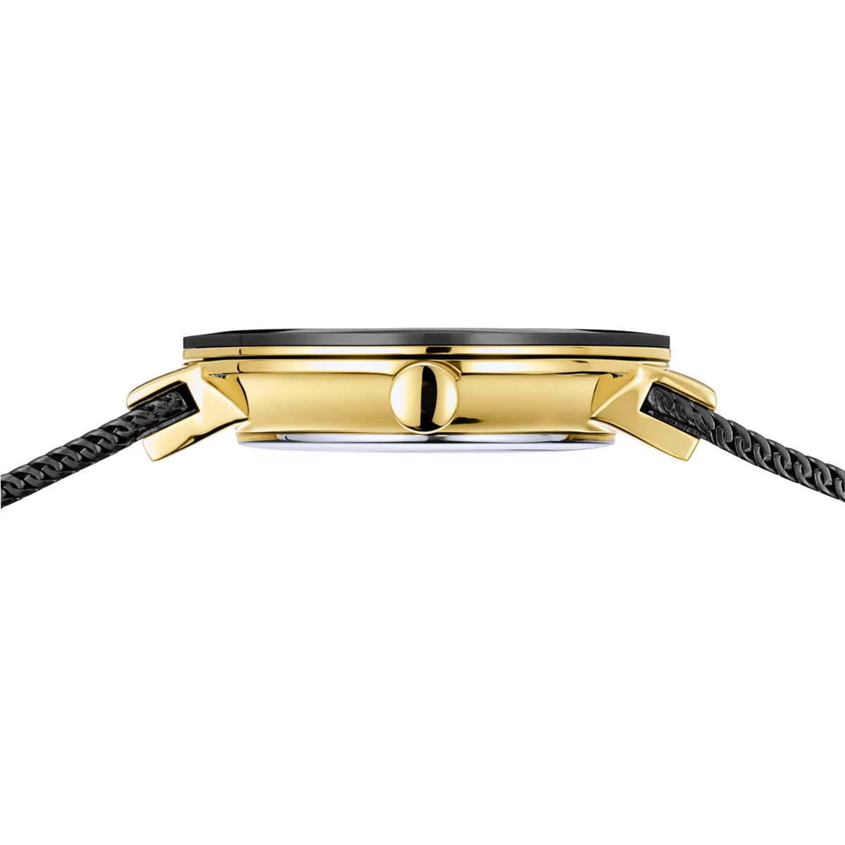 BERING Ceramic Wave Diamond Mesh Watch Black 27mm Black Diamond Dial Women's Watch 10725-132