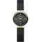 BERING Ceramic Wave Diamond Mesh Watch Black 27mm Black Diamond Dial Women's Watch 10725-132