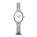 BERING Classic Polished Silver 20mm White Dial Women's Watch 11020-004
