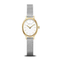 BERING Classic Polished Gold 20mm White Dial Women's Watch 11020-010