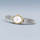 BERING Classic Polished Gold 20mm White Dial Women's Watch 11020-010