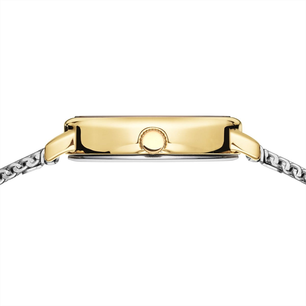 BERING Classic Polished Gold 20mm White Dial Women's Watch 11020-010