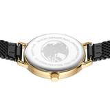BERING Petite Oval Mesh Watch Black 20mm Black Dial Women's Watch 11020-132