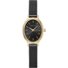 BERING Petite Oval Mesh Watch Black 20mm Black Dial Women's Watch 11020-132