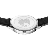BERING Petite Oval Roman Numeral Leather Watch White 20mm White Dial Women's Watch 11020-402