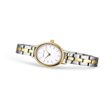 BERING Petite Oval Link Watch Gold 20mm White Dial Women's Watch 11020-714