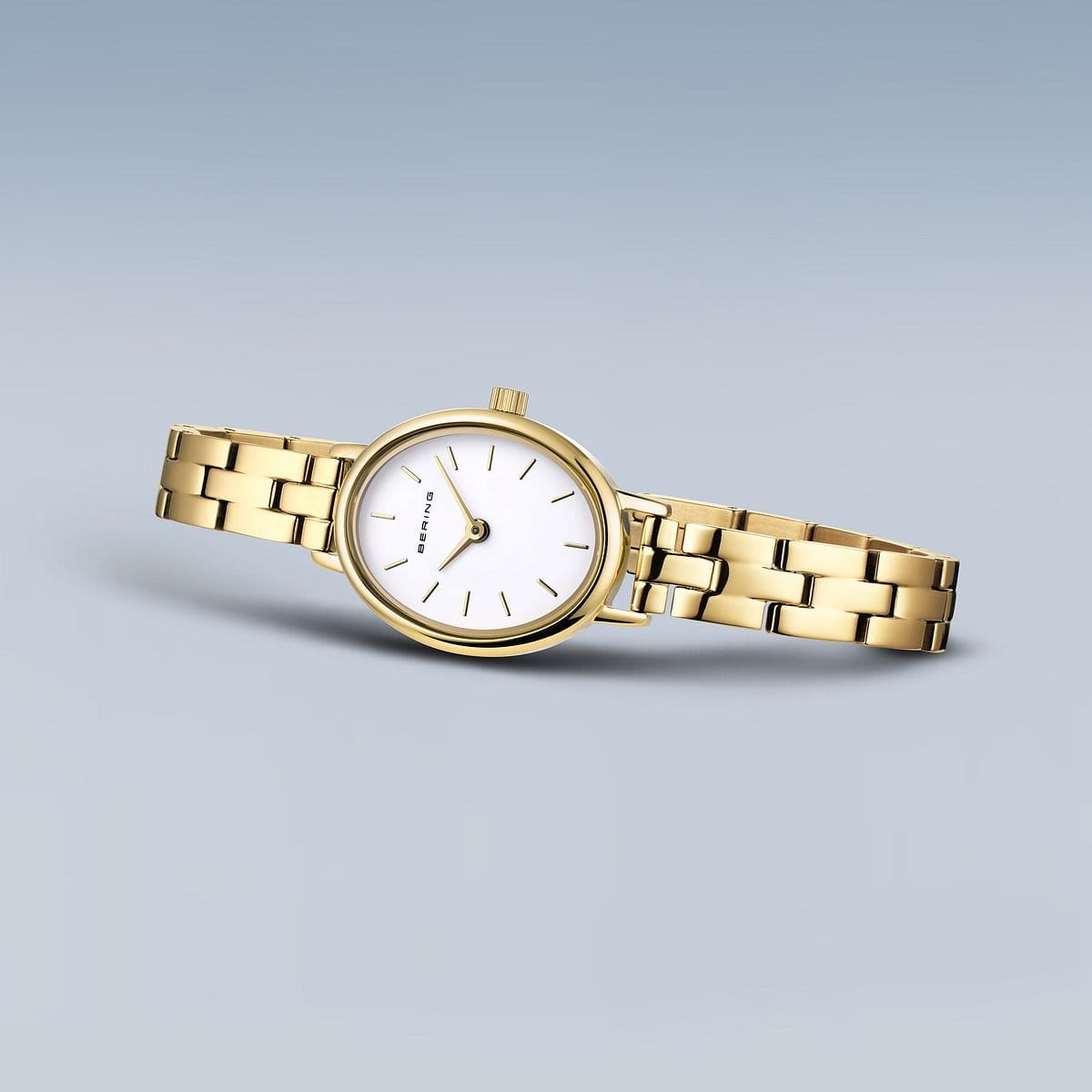 BERING Classic Polished Gold 20mm White Dial Women's Watch 11020-734