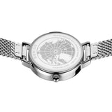 BERING Classic Polished Silver 22mm White Mother of Pearl Dial Women's Watch 11022-004