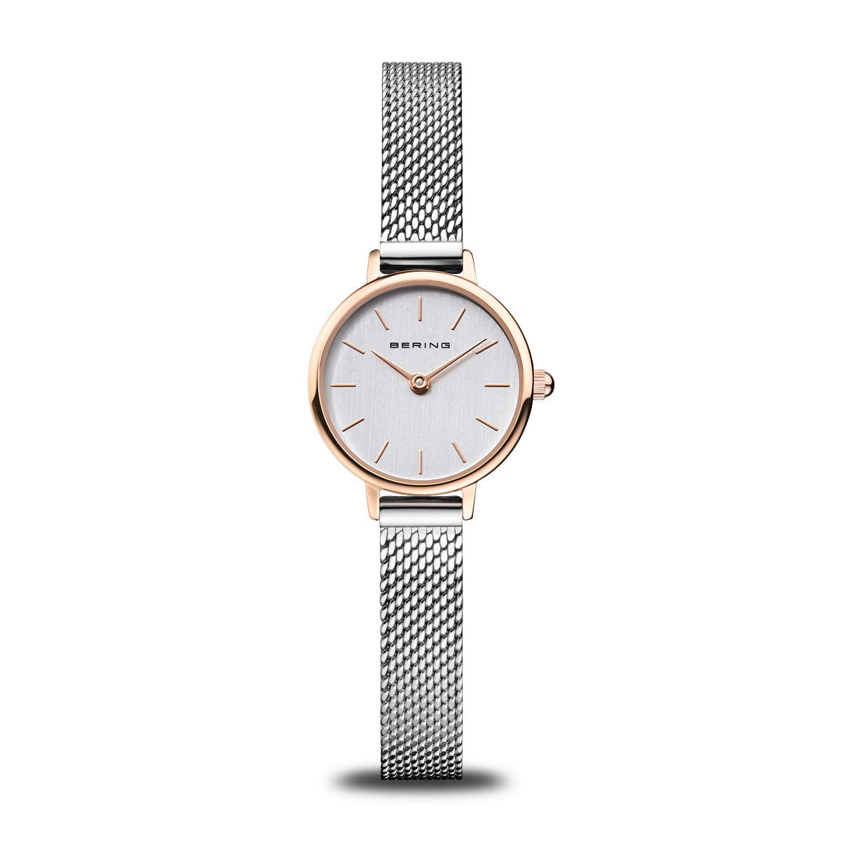 BERING Classic Polished Rose Gold 22mm Silver Dial Women's Watch 11022-064-Lovely-2-GWP170