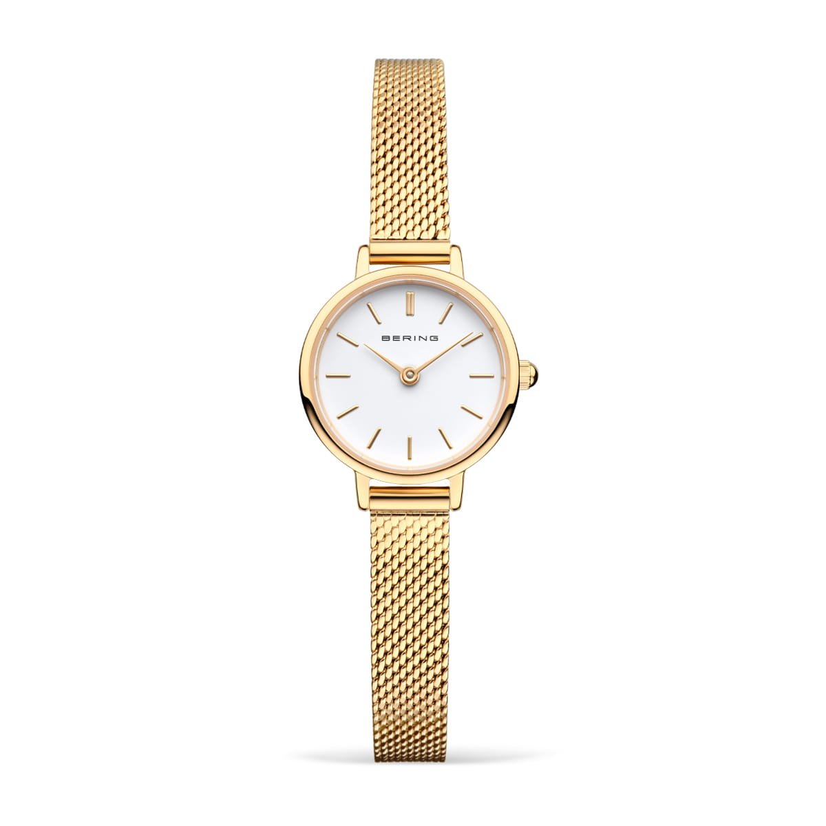 BERING Classic Polished Gold 22mm White Dial Women's Watch 11022-334-Lovely-1-GWP190