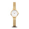 BERING Classic Polished Gold 22mm White Dial Women's Watch 11022-334