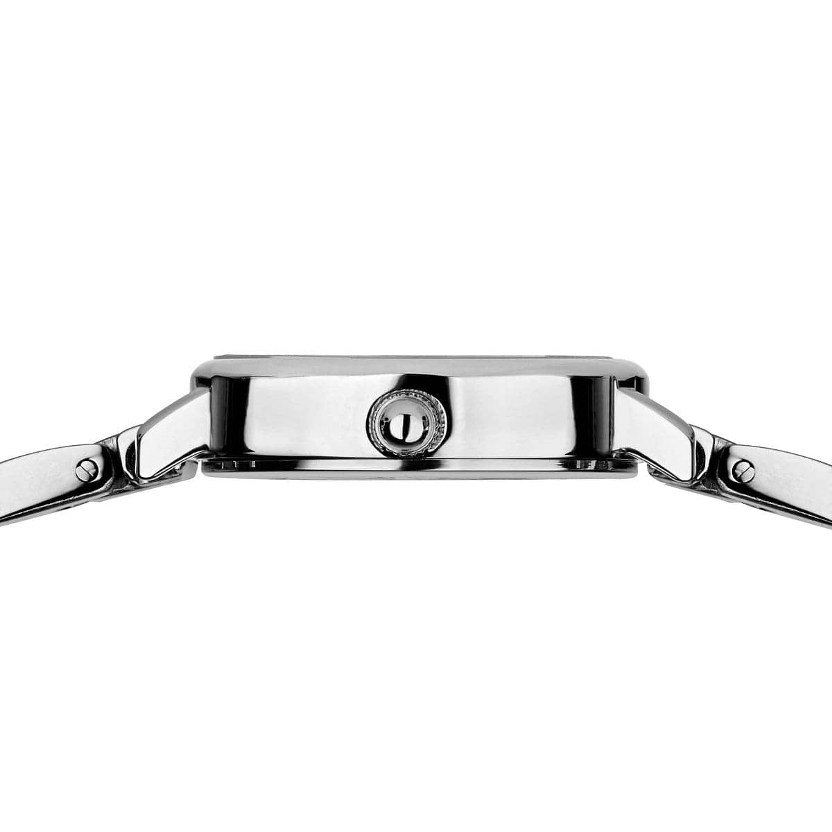 BERING Classic Polished Silver 22mm White Mother of Pearl Dial Women's Watch 11022-704