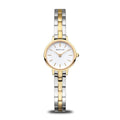 BERING Classic Polished Gold 22mm White Dial Women's Watch 11022-714
