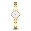 BERING Classic Polished Gold 22mm White Dial Women's Watch 11022-734