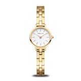 BERING Classic Polished Gold 22mm White Dial Women's Watch 11022-734