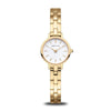 BERING Classic Polished Gold 22mm White Dial Women's Watch 11022-734