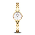 BERING Classic Polished Gold 22mm White Dial Women's Watch 11022-734