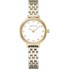 BERING Demi Roman Numeral Sparkling Link Watch Bicolor 28mm White Dial Women's Watch 11028-714