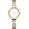BERING Demi Roman Numeral Sparkling Link Watch Bicolor 28mm White Dial Women's Watch 11028-714