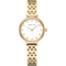 BERING Demi Roman Numeral Sparkling Link Watch Gold 28mm White Dial Women's Watch 11028-734