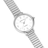 BERING Numerical Sunray Link Watch Silver 28mm Silver Sunray Dial Women's Watch 11028-904